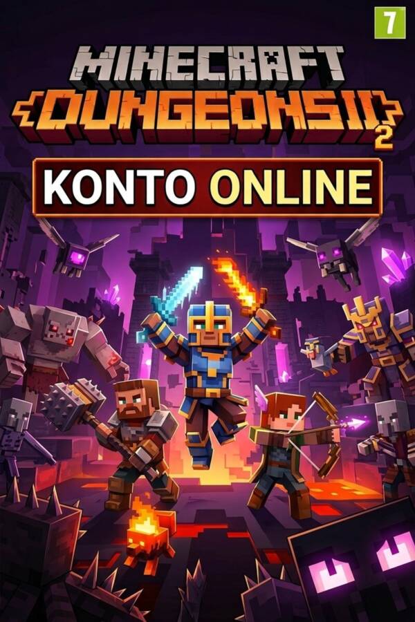 Minecraft Dungeons 2 konto online